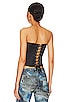 view 3 of 4 Satin Corset Top in Black