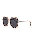 view 2 of 3 Dakota Sunglasses in Silver & Himalayan Tortoise & Grey