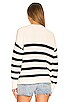 view 3 of 4 Striped Sailor Sweater in Ecru & Navy stripe