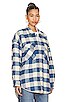 view 3 of 5 CPO SHIRT シャケット in Light Blue & Ecru Plaid
