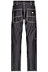 100 Denim Pant, view 3 of 3, click to view large image.