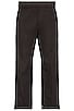 view 2 of 3 Regular Fit Cuffed Straight Leg Pant in Black