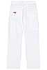 view 3 of 3 Standard Utility Painter Straight Leg Pant in White
