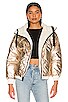 view 2 of 6 Charlotte Reversible Puffer in Off White & Champagne Metallic