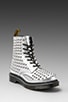 view 1 of 5 Stud 8-Eye Boot in Sliver