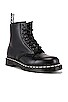view 2 of 6 1460 White Stitch Boot in Black
