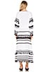 view 3 of 4 Malka Maxi Dress in White & Black