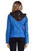 Washed Lamb Leather Jacket with Detachable Hood, view 5 of 7, click to view large image.