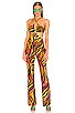 view 1 of 3 Carmen Jumpsuit in Black Zebra
