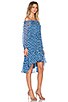 view 2 of 3 Camila Dress in Dotted Batik Blue