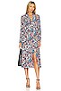 view 1 of 3 Erica Midi Dress in Floral Patch & Wine Pink