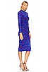 view 2 of 3 Verina Midi Dress in Dot Snake, Wine Pink, & Blue