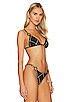 view 2 of 4 Amina Bikini Top in Black Check
