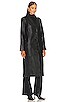 view 3 of 4 x Marianna Hewitt Tim Leather Trench Coat in Black