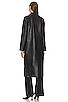 view 4 of 4 x Marianna Hewitt Tim Leather Trench Coat in Black