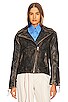 view 2 of 5 Gia Leather Moto Jacket in Brown