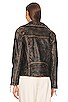 view 4 of 5 Gia Leather Moto Jacket in Brown