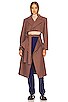 view 1 of 4 BARAT コート in Mauve Brown