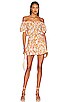 view 1 of 3 Retro Floral Elsie Dress in Mango & Lilac