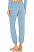 view 3 of 4 Heather Cropped Pant in Blue Shadow Blues