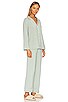view 2 of 3 Gisele Long Pajama Set in Artisan Trace Green & Ivory