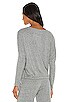 view 3 of 4 Heather Slouchy Tee in Heather Gray