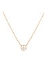 view 2 of 3 Diamond Mini Peace Necklace in Gold