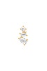 view 1 of 2 Multi Faceted Diamond Stud Earring in Gold
