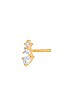 view 2 of 2 Multi Faceted Diamond Stud Earring in Gold