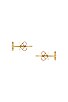 view 2 of 2 Diamond Starburst Stud Earrings in Yellow Gold