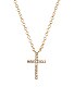 view 3 of 3 White Diamond Cross Necklace in Gold