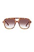 view 1 of 2 WHIRLPOOL 선글라스 in Vintage Tort & Brown Gradient