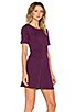view 2 of 4 Fit & Flare Dress in Plum Noir