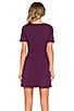 view 3 of 4 Fit & Flare Dress in Plum Noir