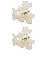 view 2 of 2 Baby Daisy Clip Set in Lychee