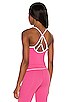 view 4 of 5 Sunset 70's Midi Tank in Disco Pink