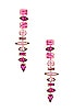 view 1 of 3 BOUCLES D'OREILLES PENDANTES STARLA in Pink