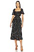 Elliatt Aubree Puff Sleeve Midi Dress