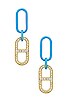 view 1 of 3 PILL イヤリング in Blue Zamak