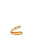 view 2 of 4 Halo Ring in Gold & Crystals