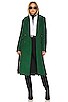 view 1 of 6 x Rj Wool Tailored Coat in Green Houndstooth