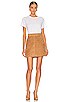 view 4 of 4 Classic Suede Mini Skirt in Tan Suede