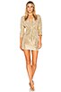 view 1 of 4 VESTIDO DOLMAN SURPLICE in Gold
