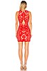 view 3 of 3 x REVOLVE High Neck Floral Crochet Dress in Red
