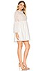 view 2 of 3 Flare Sleeve Lace Mini Dress in Off White