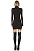 Rib Turtleneck Mini Dress, view 3, click to view large image.