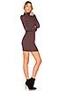 Rib Turtleneck Mini Dress, view 2, click to view large image.