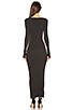 Cashmere Thermal Henley Dress, view 3, click to view large image.
