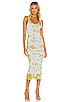 Silk Rib Tank Midi Dress, view 1 of 4, click to view large image.