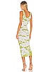 Silk Rib Tank Midi Dress, view 3 of 4, click to view large image.
